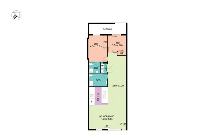 Floorplan of Homely apartment listing, 3/56 Lakeside Parade, Jordan Springs NSW 2747