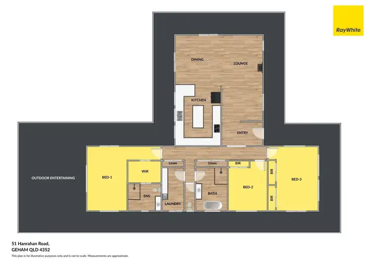 Floorplan of Homely rural property listing, 51 Hanrahan Road, Geham QLD 4352