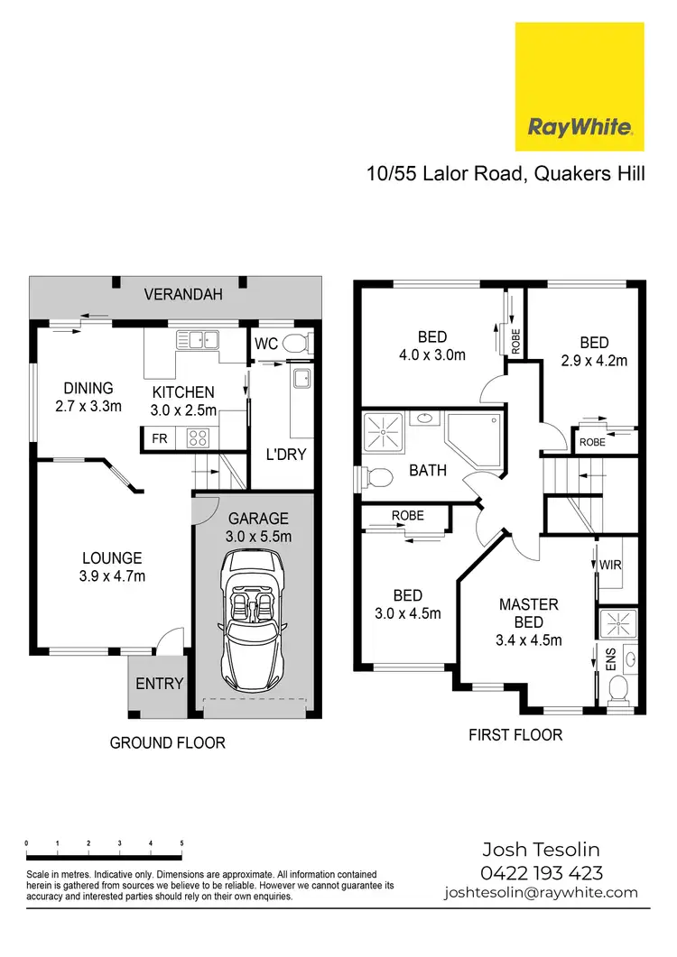 Floorplan of Homely townhouse listing, 10/53-55 Lalor Road, Quakers Hill NSW 2763