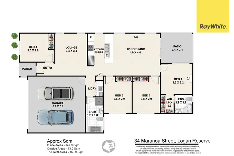 Floorplan of Homely house listing, 34 Maranoa Street, Logan Reserve QLD 4133