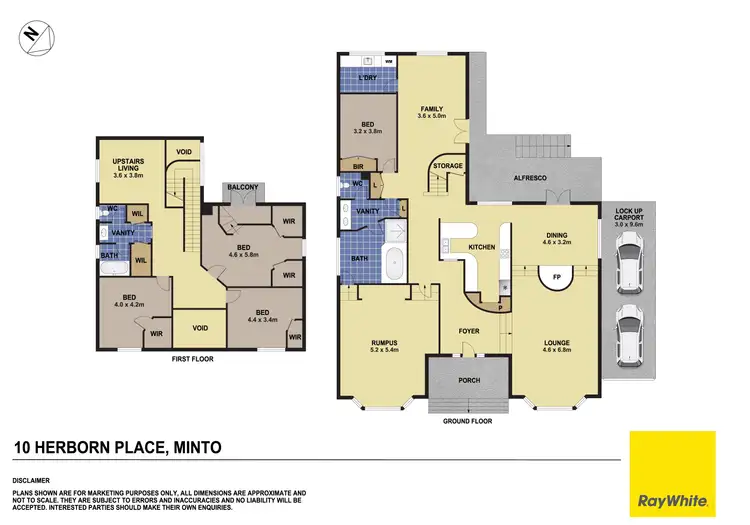 Floorplan of Homely house listing, 10 Herborn Place, Minto NSW 2566