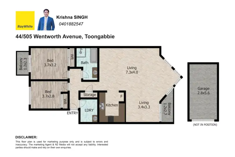 Floorplan of Homely unit listing, 44/505-507 Wentworth Avenue, Toongabbie NSW 2146