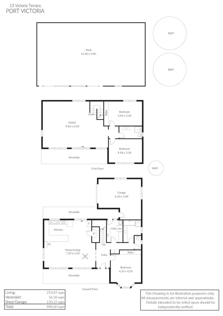 Floorplan of Homely house listing, 13 Victoria Terrace, Port Victoria SA 5573