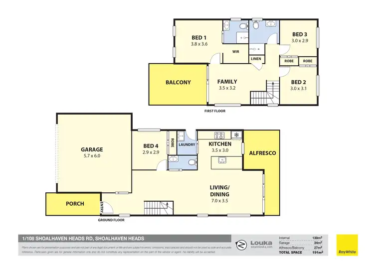 Floorplan of Homely semi-detached listing, 1/108 Shoalhaven Heads Road, Shoalhaven Heads NSW 2535