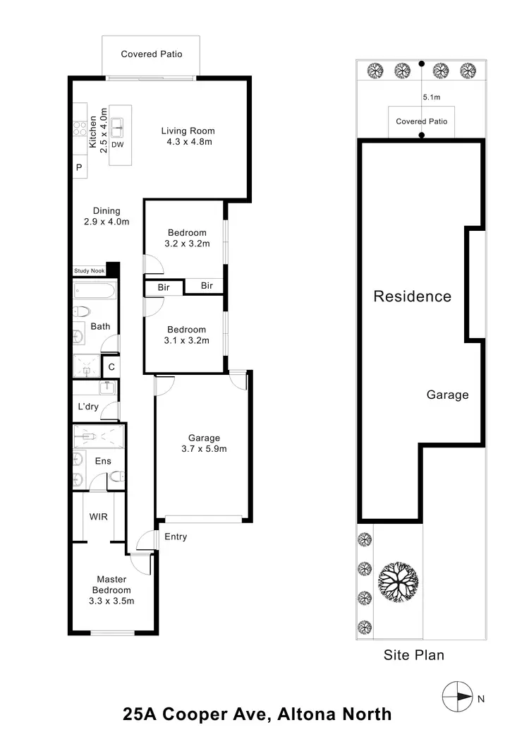 Floorplan of Homely house listing, 25A Cooper Avenue, Altona North VIC 3025