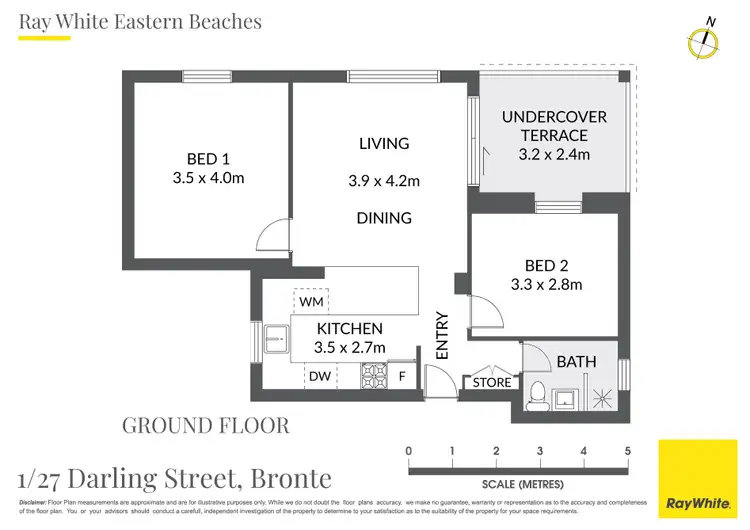 Floorplan of Homely apartment listing, 1/27 Darling Street, Bronte NSW 2024