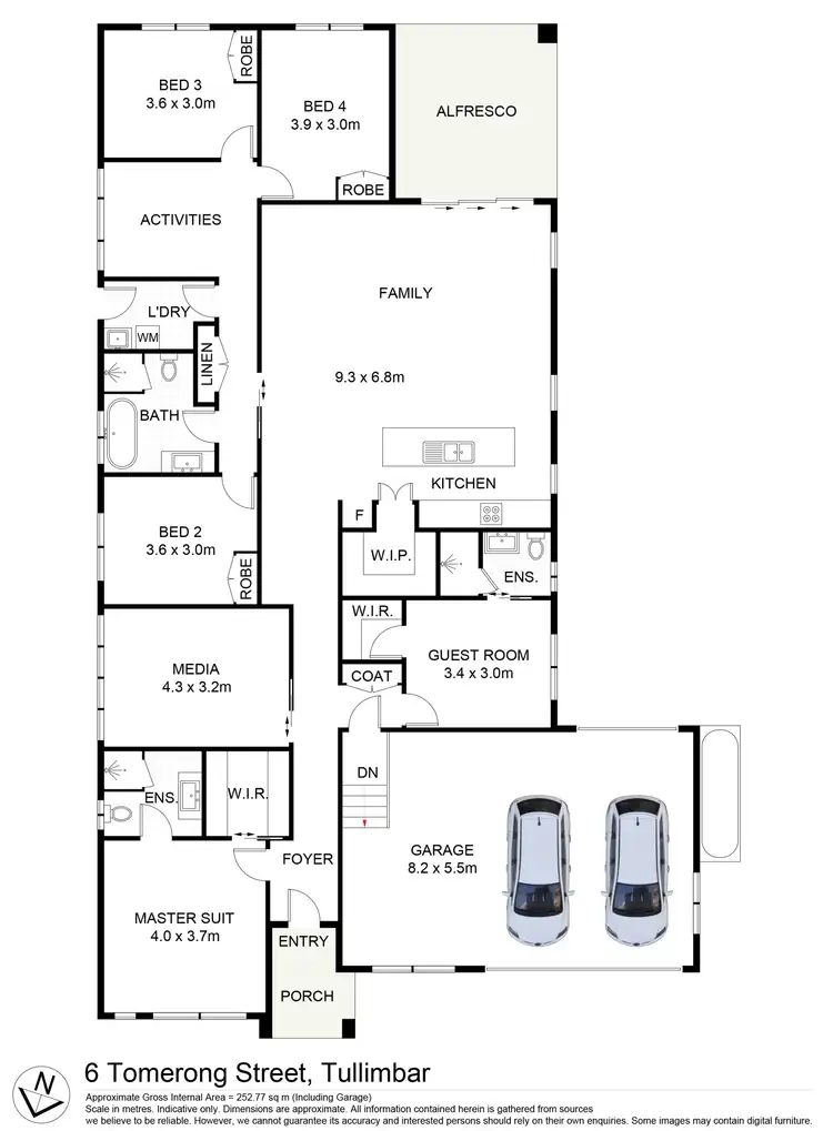 Floorplan of Homely other listing, 6 Tomerong Street, Tullimbar NSW 2527