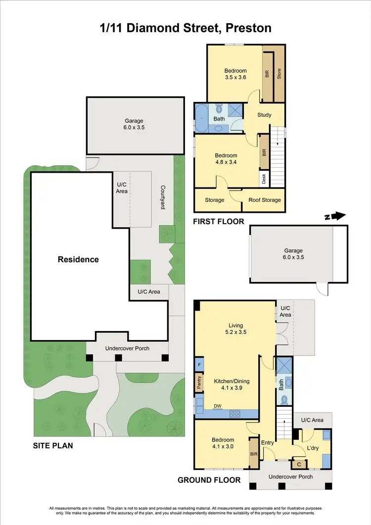Floorplan of Homely house listing, 1/11 Diamond Street, Preston VIC 3072