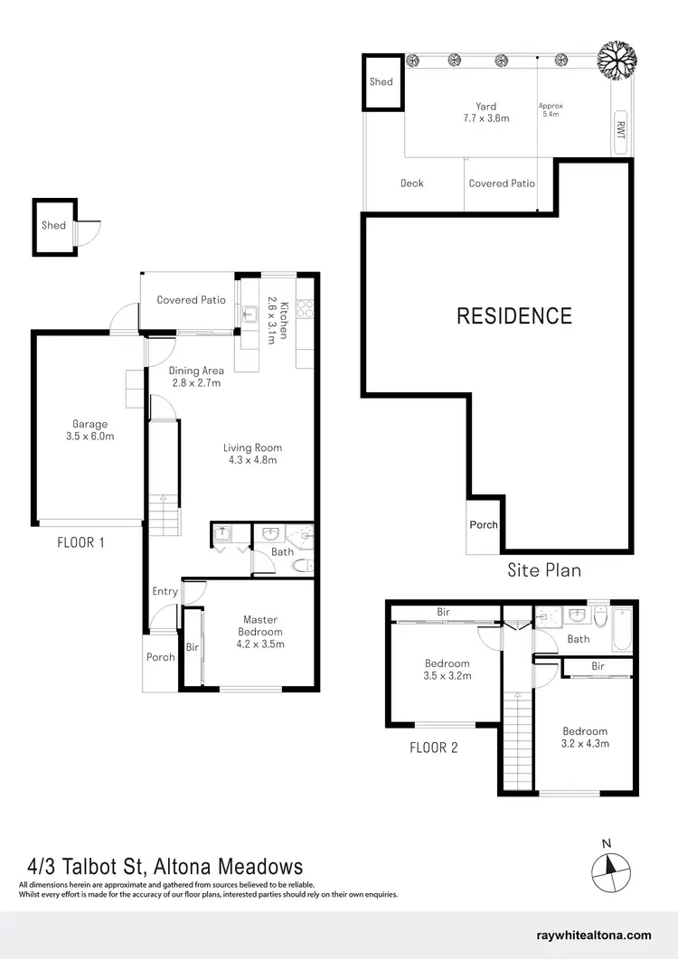 Floorplan of Homely townhouse listing, 4/3 Talbot Street, Altona Meadows VIC 3028