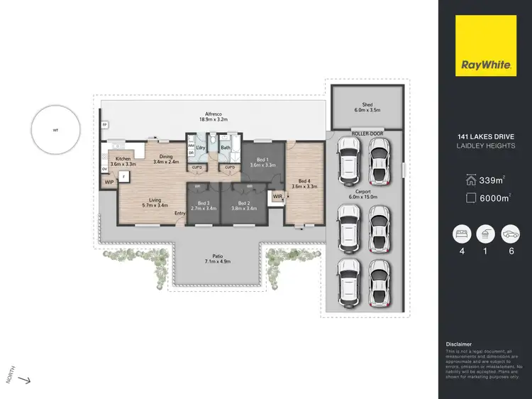 Floorplan of Homely rural property listing, 141 Lakes Drive, Laidley Heights QLD 4341
