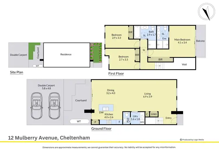 Floorplan of Homely townhouse listing, 12 Mulberry Avenue, Cheltenham VIC 3192
