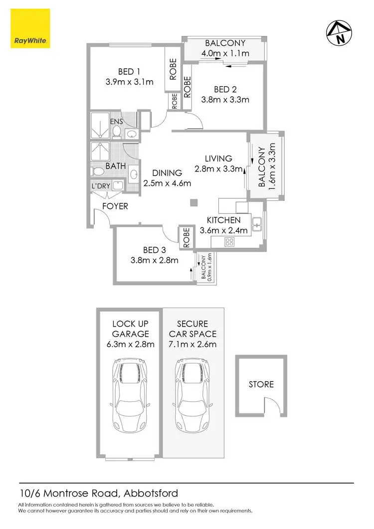 Floorplan of Homely apartment listing, 10/6-8 Montrose Road, Abbotsford NSW 2046
