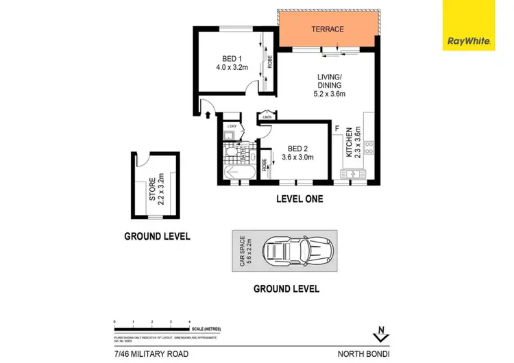 Floorplan of Homely apartment listing, 7/46 Military Road, North Bondi NSW 2026