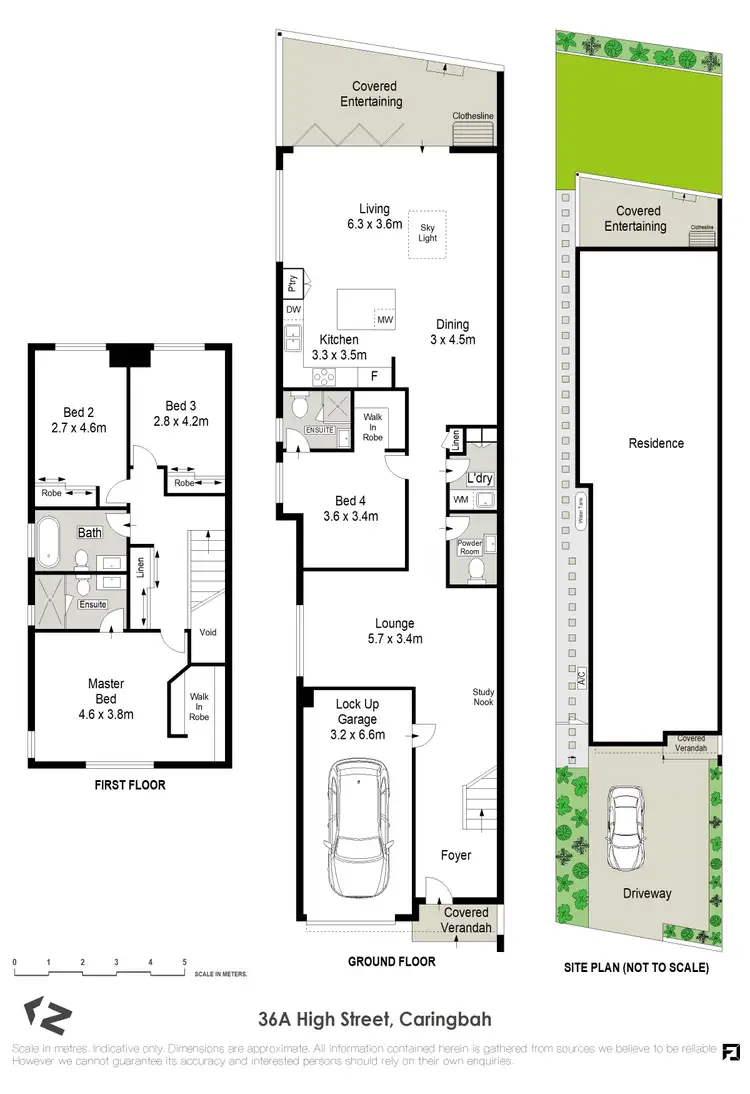 Floorplan of Homely semi-detached listing, 36A High Street, Caringbah NSW 2229