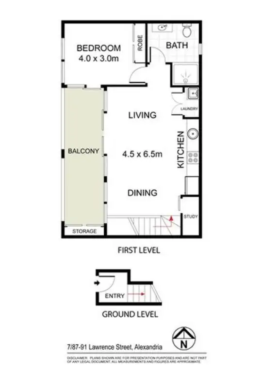 Floorplan of Homely apartment listing, 7/87-91 Lawrence Street, Alexandria NSW 2015