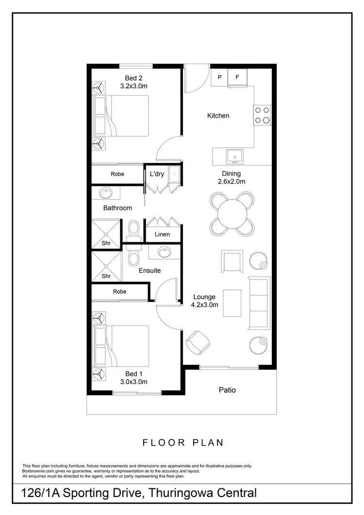 Floorplan of Homely apartment listing, 126/1A Sporting Drive, Thuringowa Central QLD 4817
