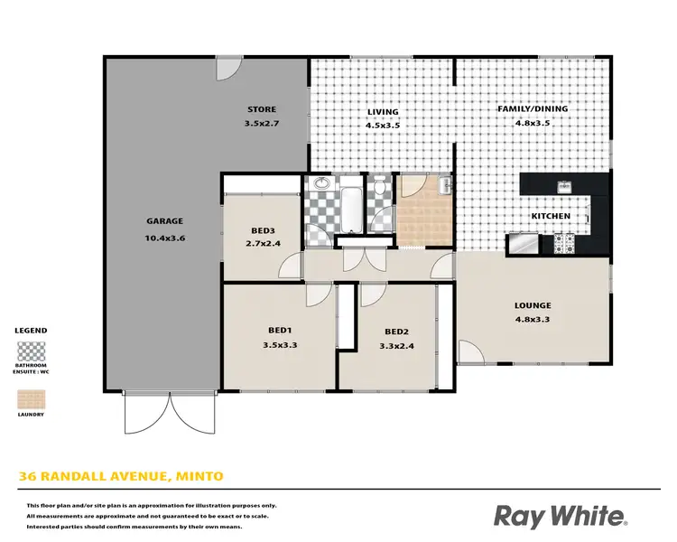 Floorplan of Homely house listing, 36 Randall Avenue, Minto NSW 2566