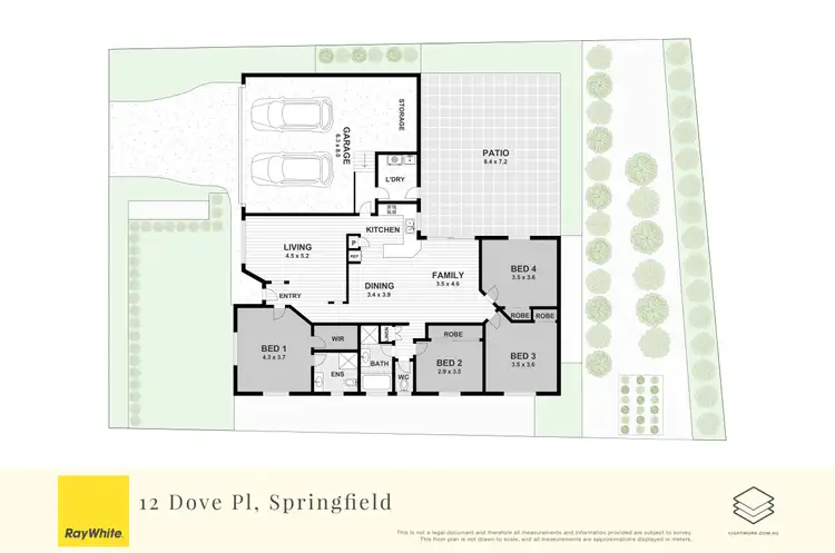 Floorplan of Homely house listing, 12 Dove Place, Springfield QLD 4300