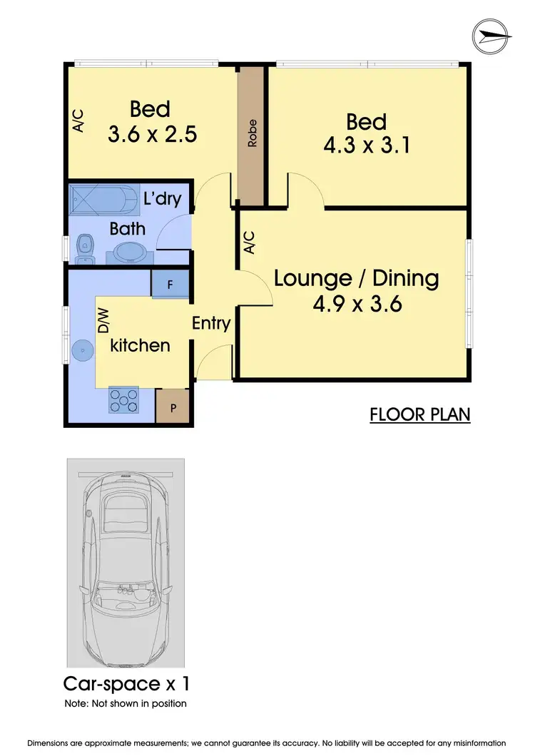 Floorplan of Homely apartment listing, 1/2 Rigby Avenue, Carnegie VIC 3163