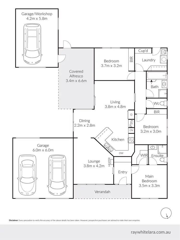 Floorplan of Homely house listing, 25 Looker Street, Lara VIC 3212