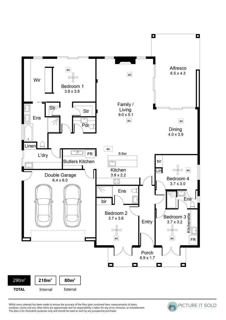 Floorplan of Homely house listing, 7 Allan Place, Riverlea Park SA 5120