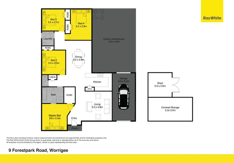 Floorplan of Homely house listing, 9 Forest Park Road, Worrigee NSW 2540