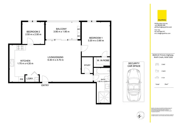 Floorplan of Homely apartment listing, 30/20-22 Princes Highway, Wolli Creek NSW 2205