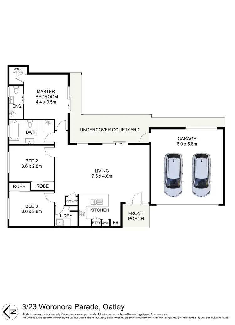 Floorplan of Homely villa listing, 3/23 Woronora Parade, Oatley NSW 2223