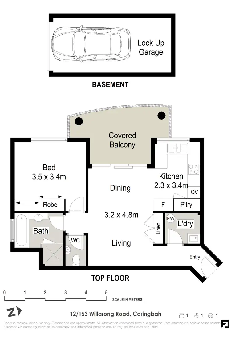 Floorplan of Homely apartment listing, 12/153 Willarong Road, Caringbah NSW 2229