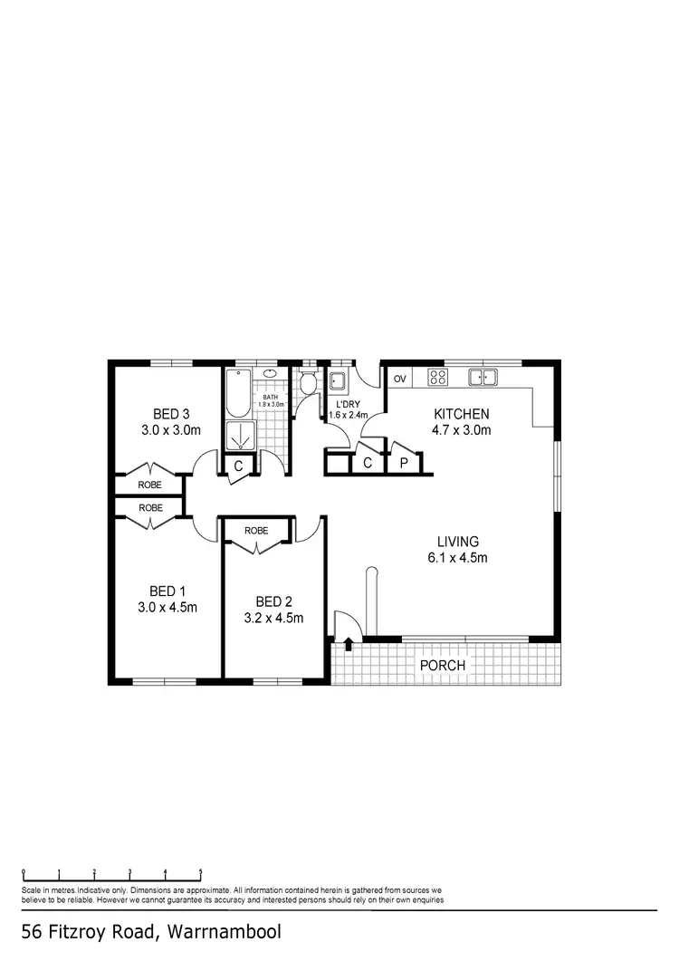 Floorplan of Homely house listing, 56 Fitzroy Road, Warrnambool VIC 3280