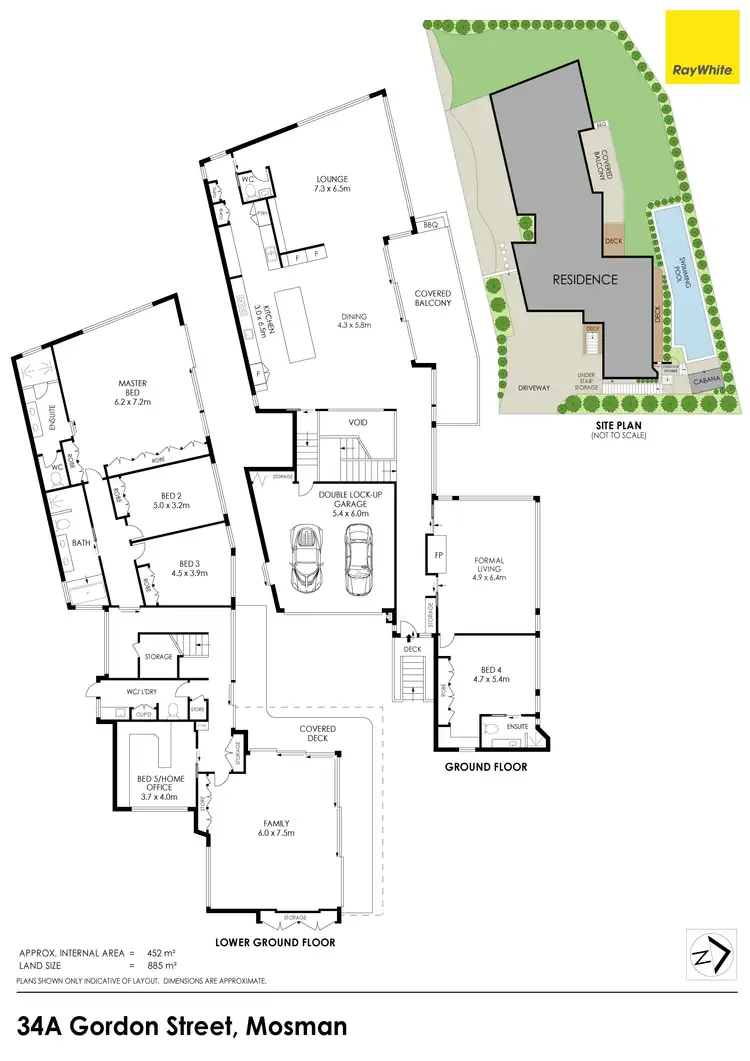 Floorplan of Homely house listing, 34A Gordon Street, Mosman NSW 2088