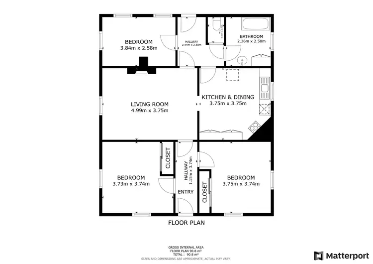 Floorplan of Homely house listing, 11 Murray Street, Lake Boga VIC 3584