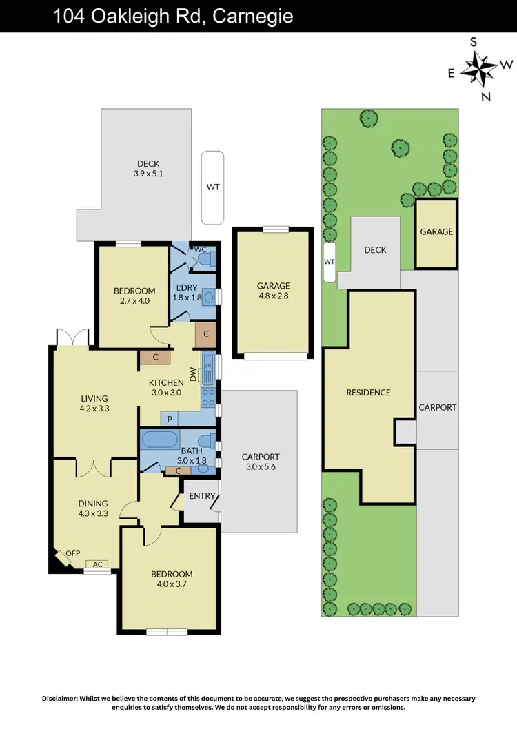 Floorplan of Homely house listing, 104 Oakleigh Road, Carnegie VIC 3163