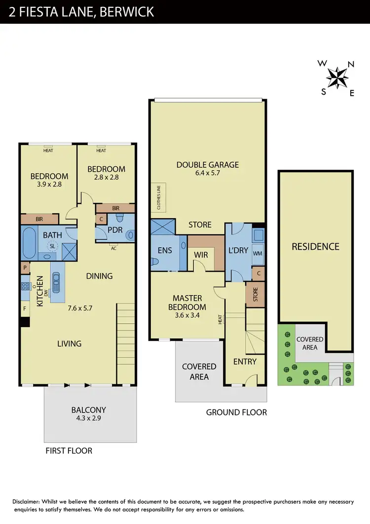 Floorplan of Homely house listing, 2 Fiesta Lane, Berwick VIC 3806