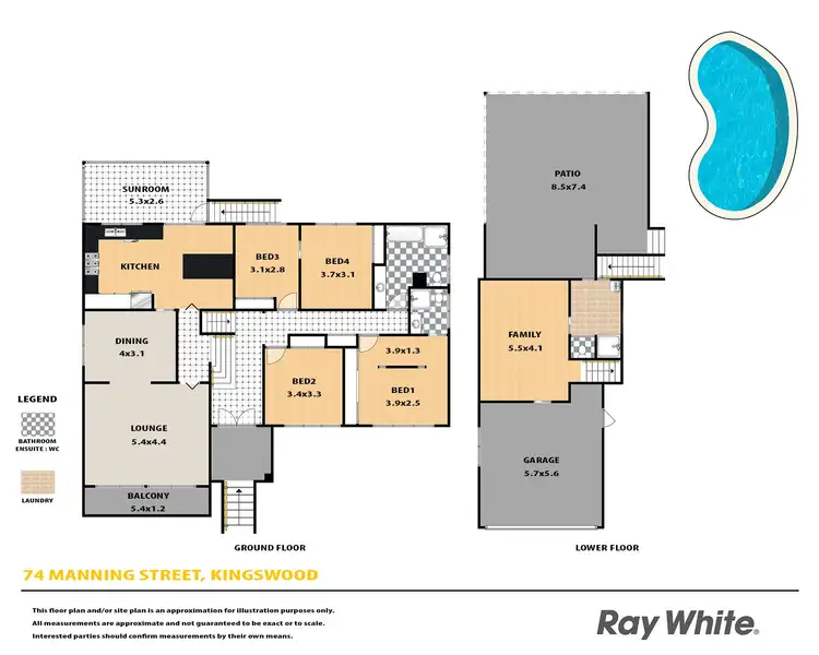 Floorplan of Homely house listing, 74 Manning Street, Kingswood NSW 2747