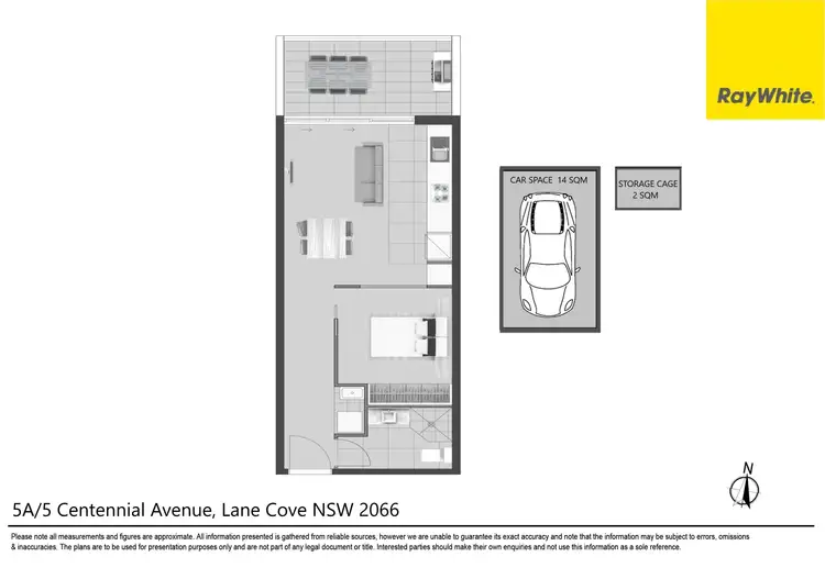 Floorplan of Homely unit listing, 5A/5 Centennial Avenue, Lane Cove NSW 2066