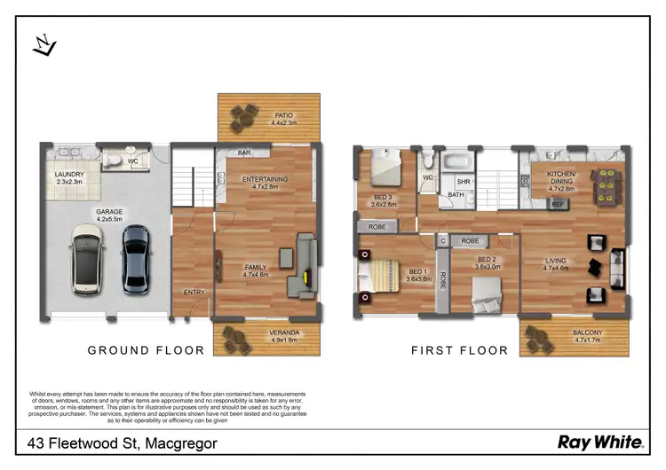 Floorplan of Homely house listing, 43 Fleetwood Street, Macgregor QLD 4109