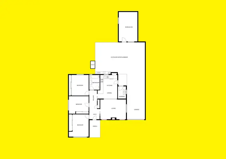 Floorplan of Homely house listing, 5 Mimosa Avenue, Mildura VIC 3500