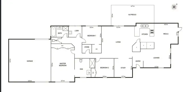 Floorplan of Homely house listing, 9 Fantail Way, Berwick VIC 3806