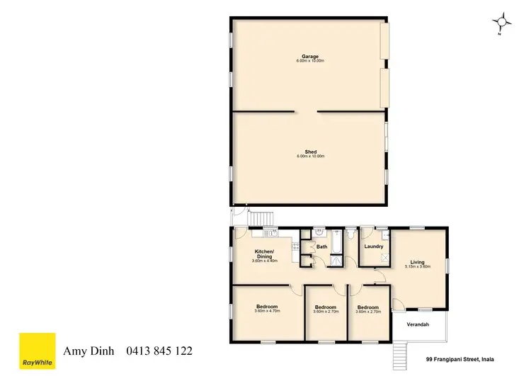 Floorplan of Homely house listing, 99 Frangipani Street, Inala QLD 4077