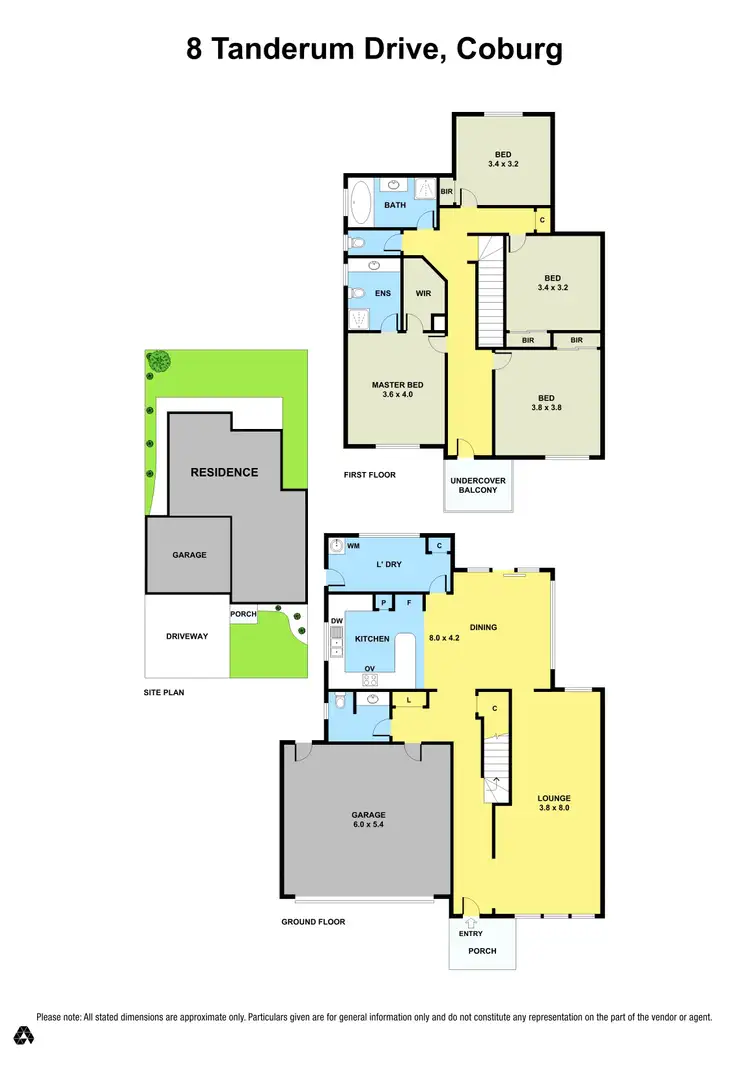 Floorplan of Homely house listing, 8 Tanderum Drive, Coburg VIC 3058