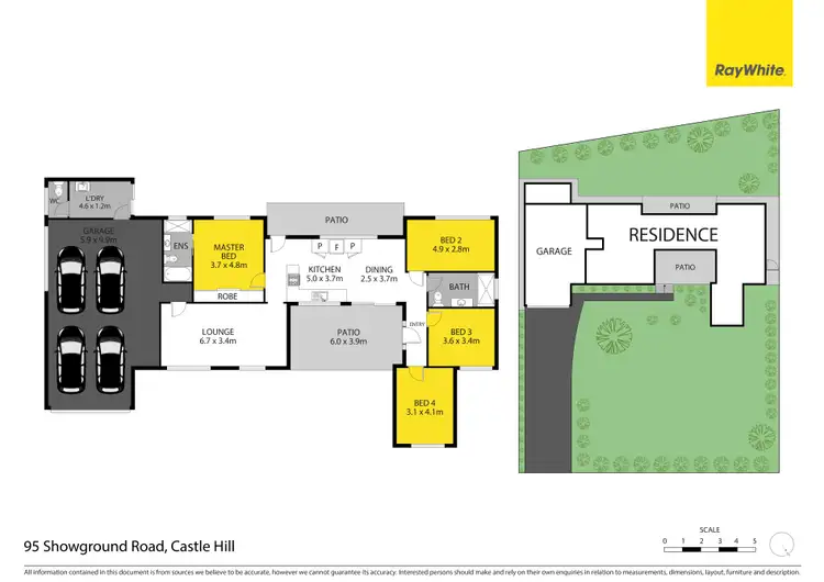 Floorplan of Homely house listing, 95 Showground Road, Castle Hill NSW 2154