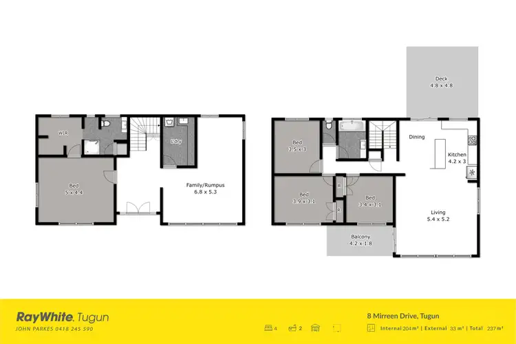 Floorplan of Homely house listing, 8 Mirreen Drive, Tugun QLD 4224