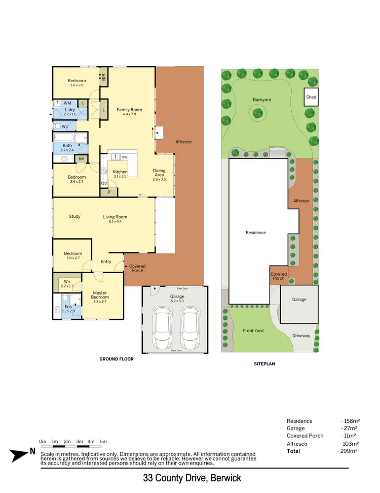 Floorplan of Homely house listing, 33 County Drive, Berwick VIC 3806