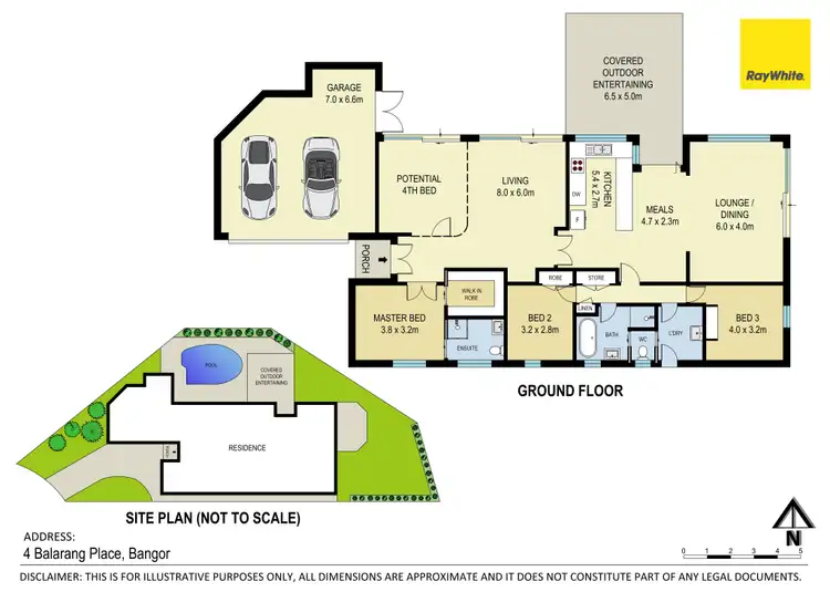 Floorplan of Homely house listing, 4 Balarang Place, Bangor NSW 2234