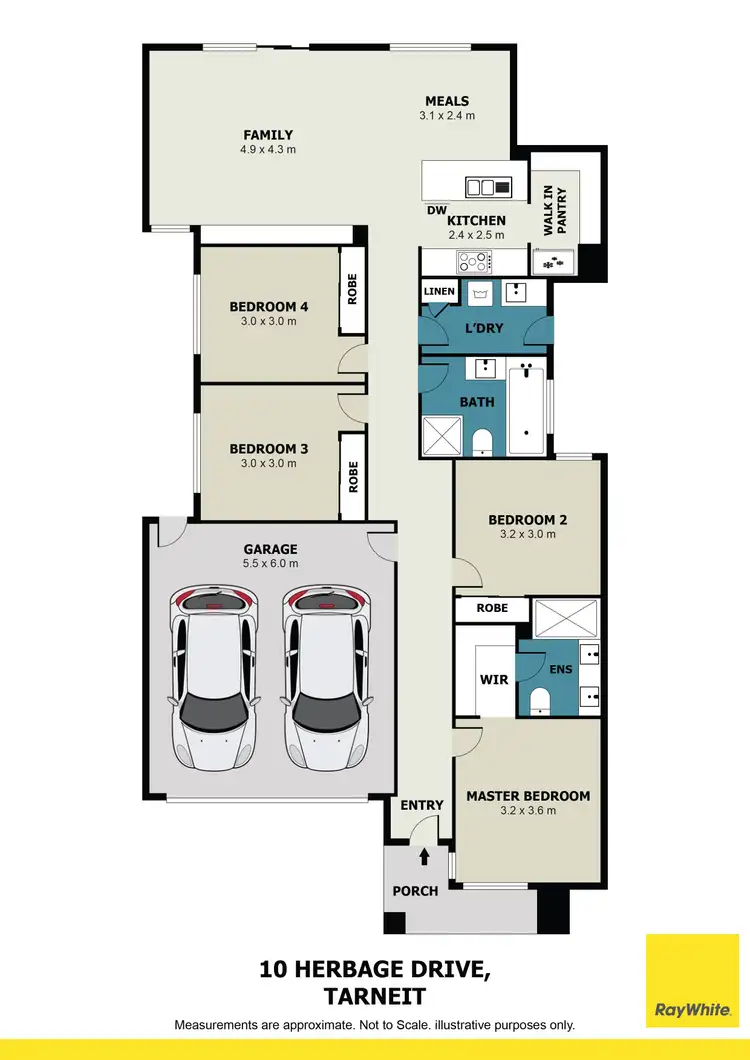 Floorplan of Homely house listing, 10 Herbage Drive, Tarneit VIC 3029