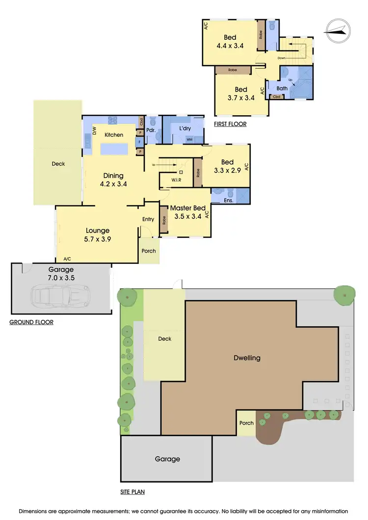 Floorplan of Homely townhouse listing, 2/16 Risdon Drive, Notting Hill VIC 3168