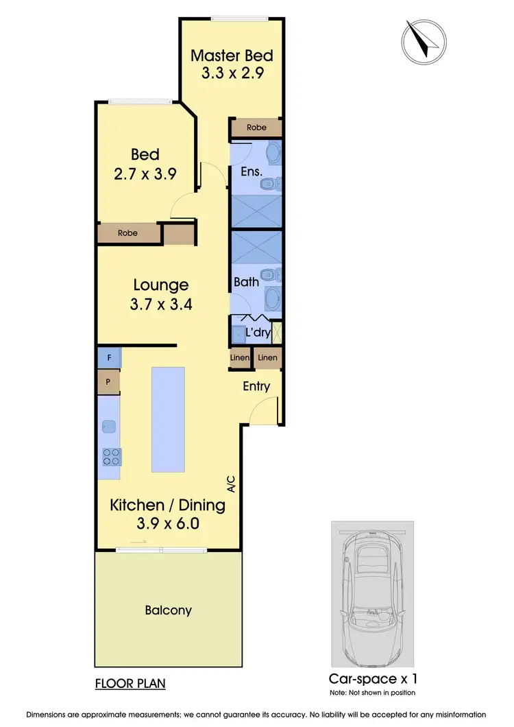 Floorplan of Homely apartment listing, 205/55 Oleander Drive, Mill Park VIC 3082