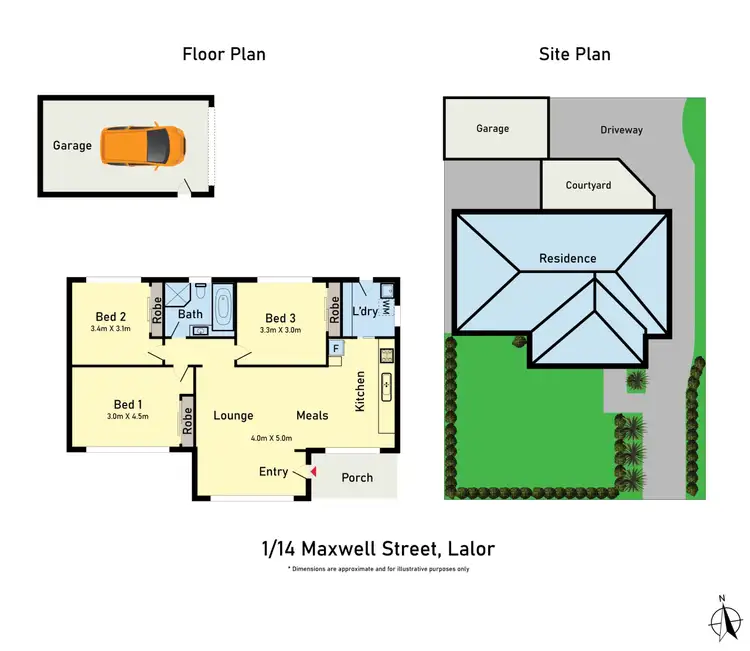 Floorplan of Homely house listing, 1/14 Maxwell Street, Lalor VIC 3075