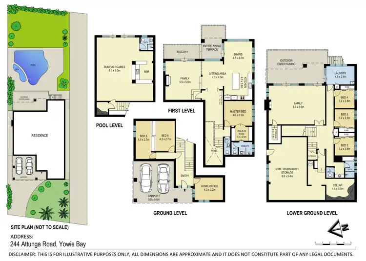 Floorplan of Homely house listing, 244 Attunga Road, Yowie Bay NSW 2228
